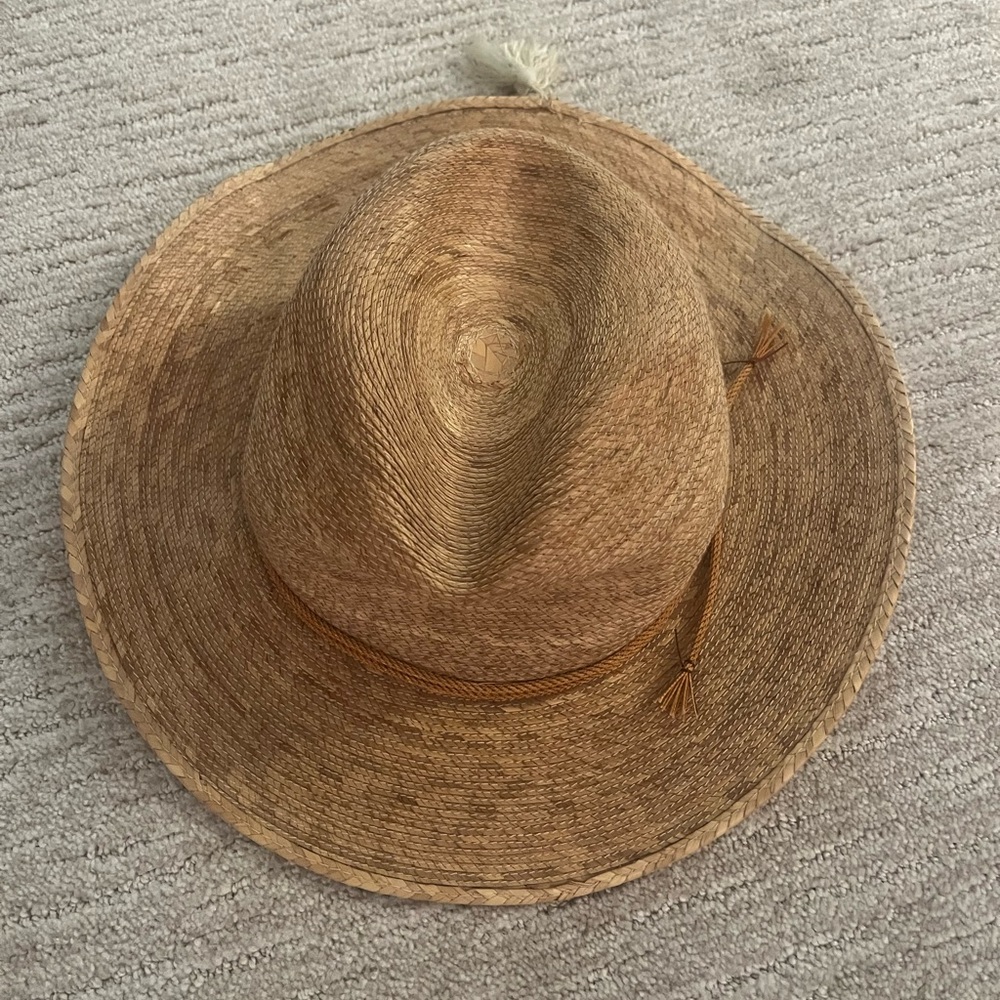 FIDEPAL legitimo sahuayo Vintage Straw Hat Made in Mexico 58cm